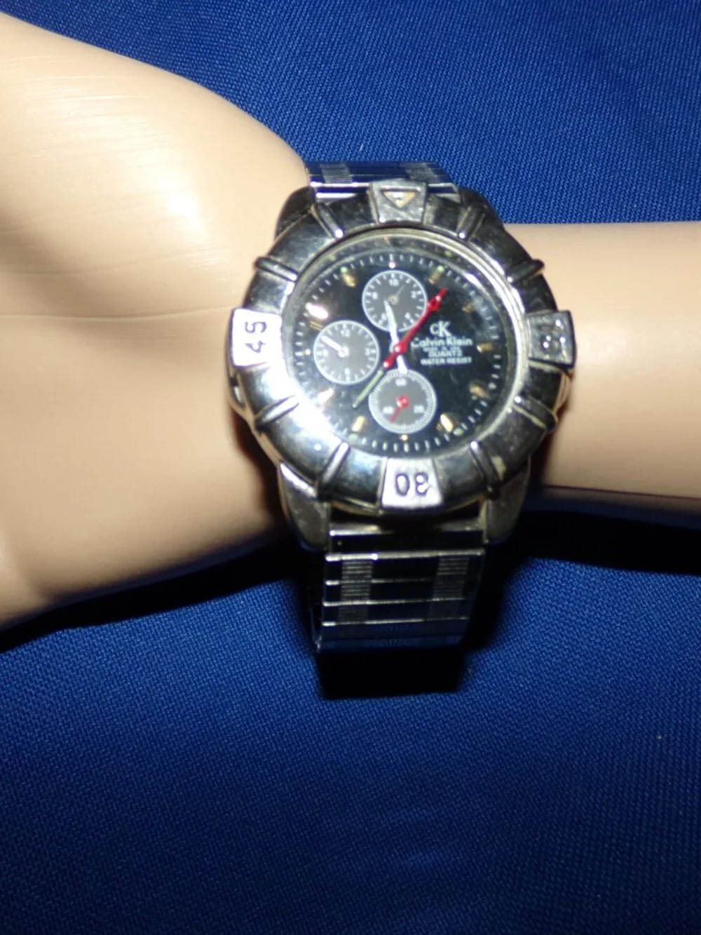 Vintage 1638 Calvin Klein Men's Chronograph Watch - Made In The USA